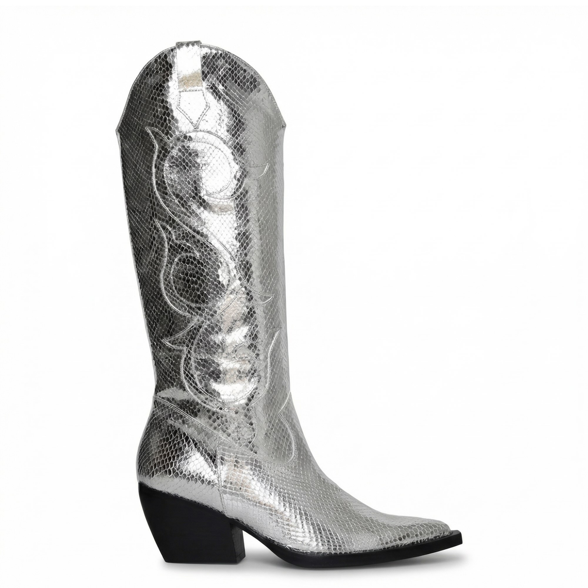 Annie Cowboy Boot Silver