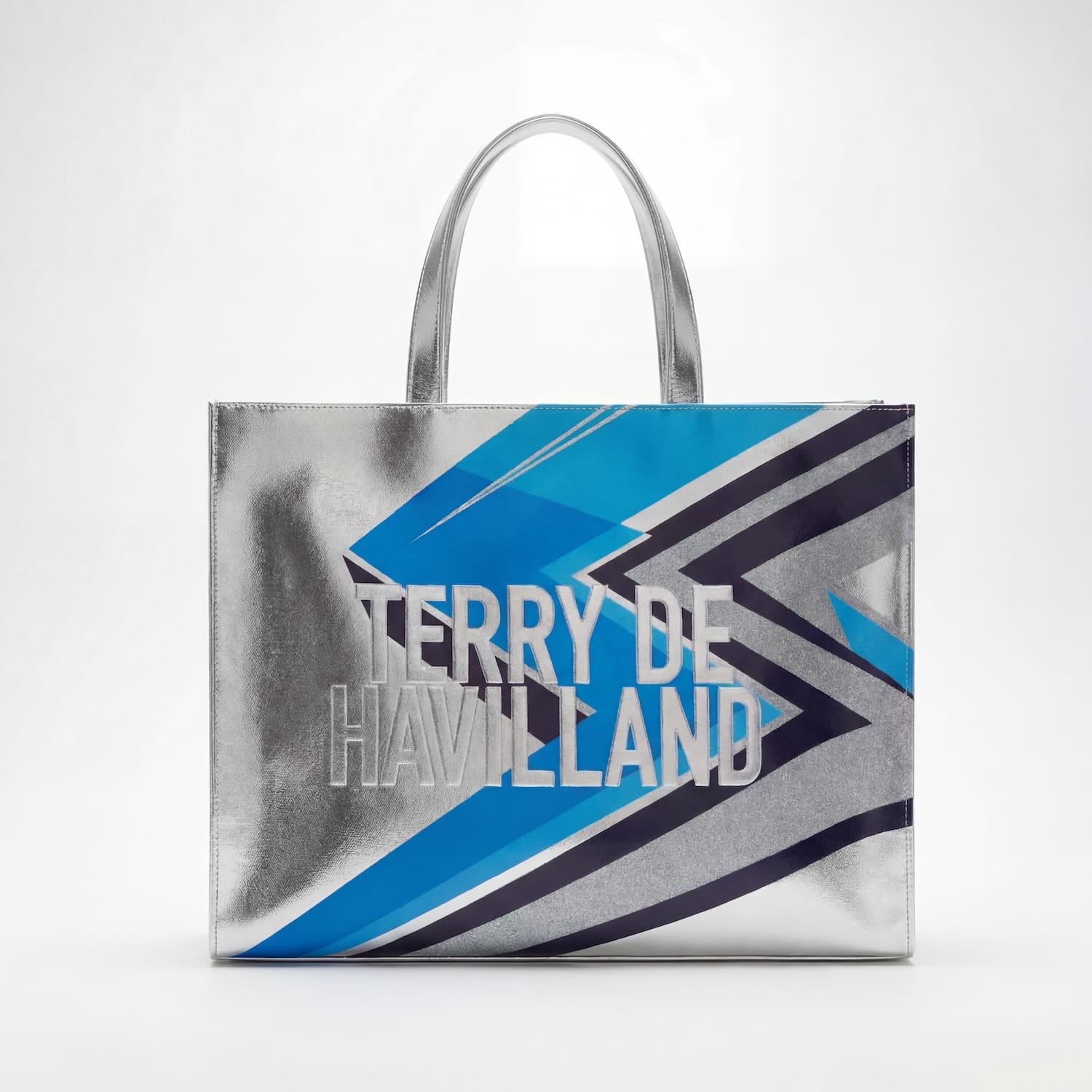 Shopper Silver Tote Bolt Edition