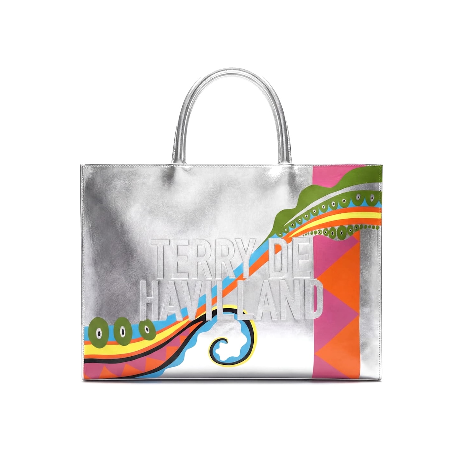 Shopper Silver Tote 70s Edition