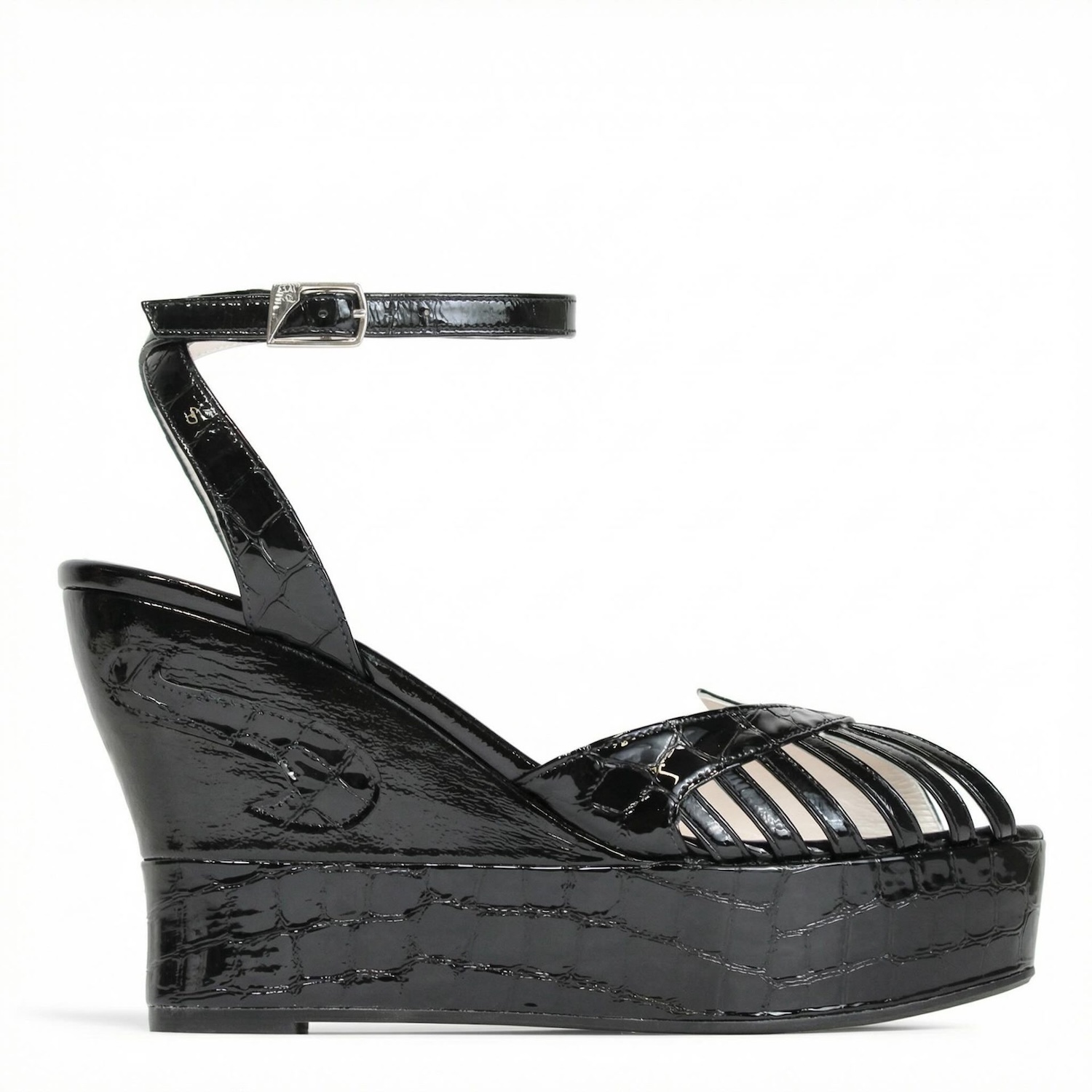 Terry de Havilland Margaux Mid Black Wedges