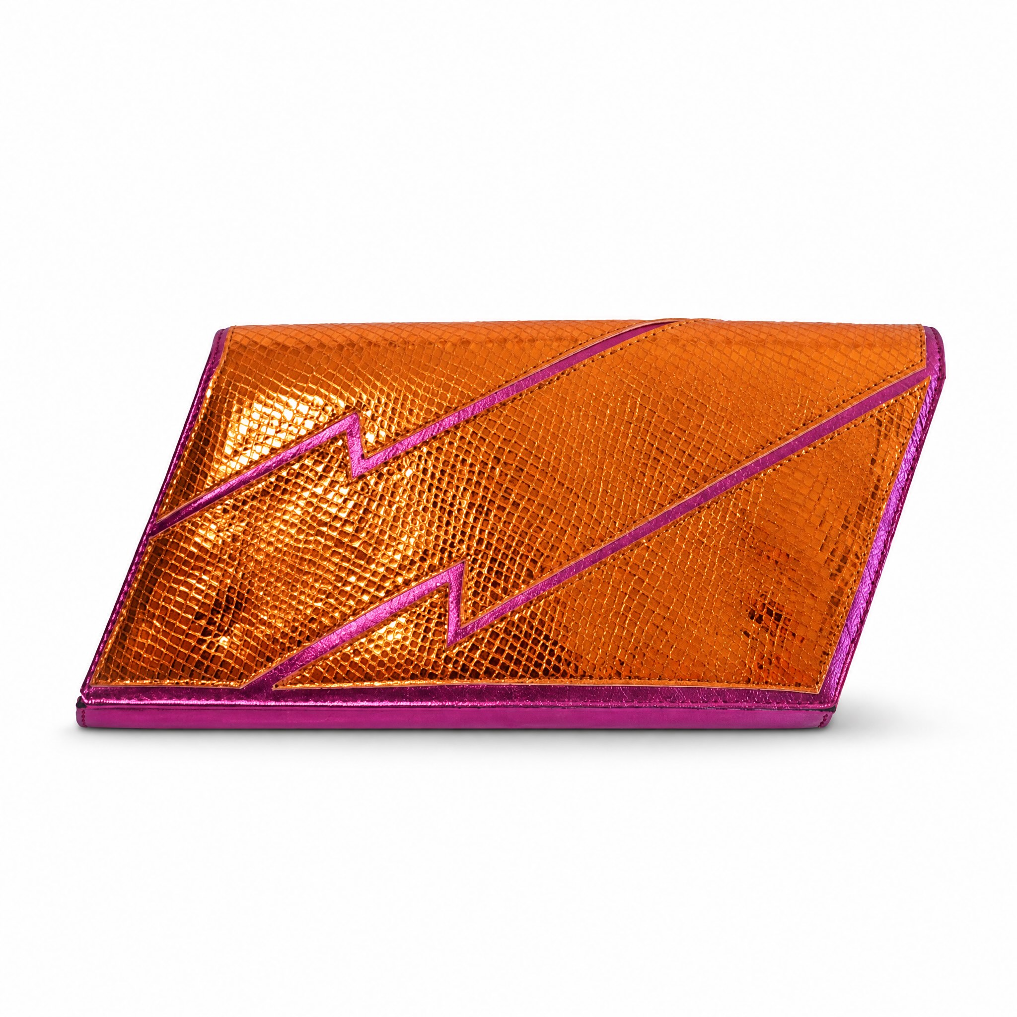 Mia Pink & Orange Clutch Bag
