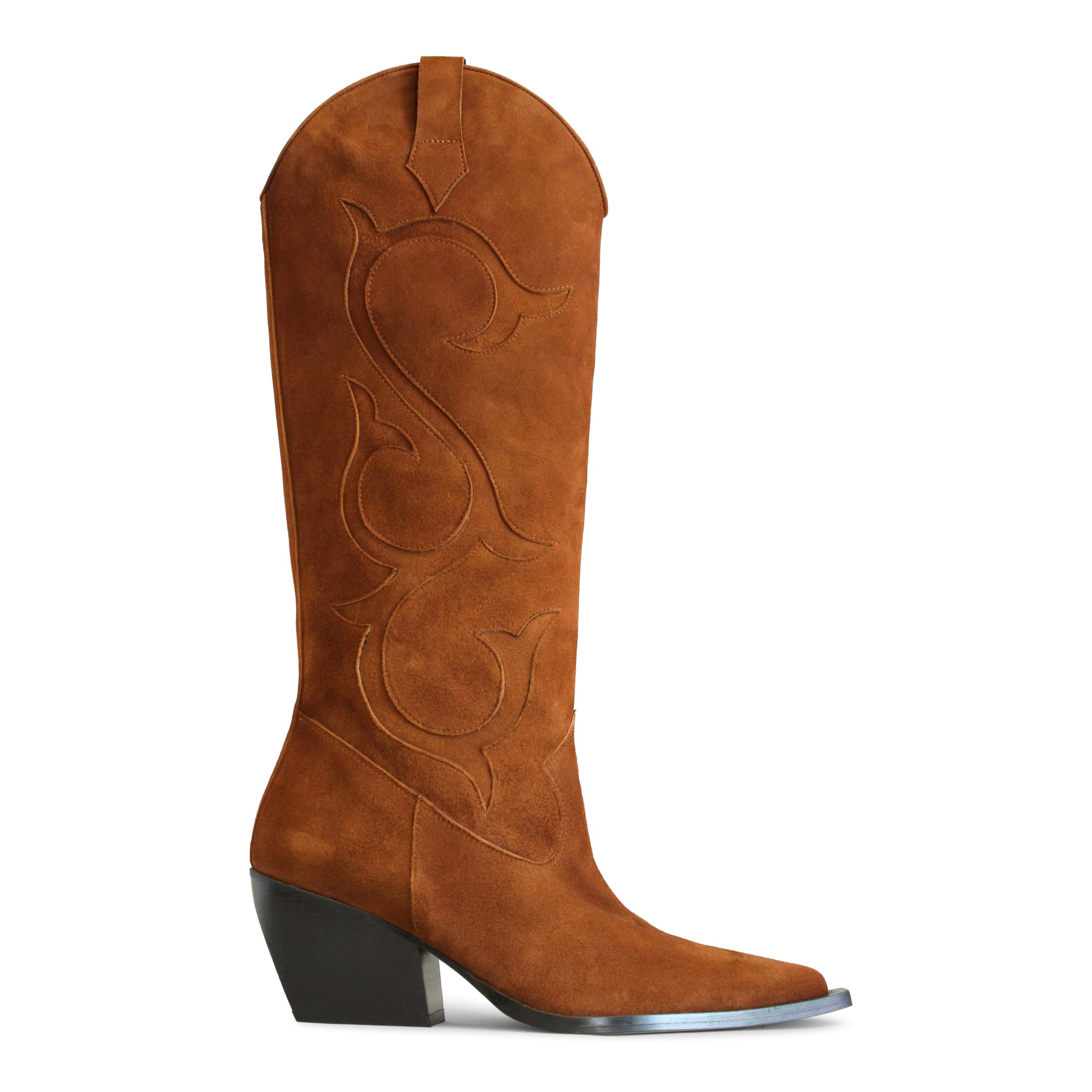 Annies Brown Suede Cowboy Boots